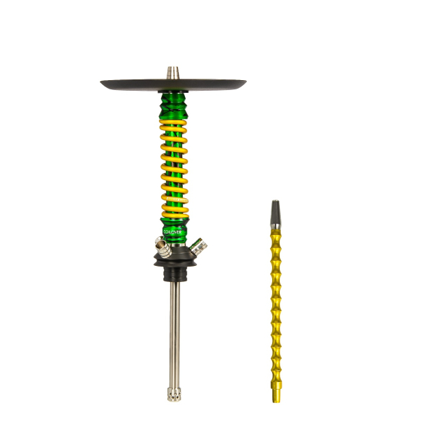 Кальян Mamay Customs Coilovers Mini Зелёный Сплеш Золотой в Санкт-Петербурге