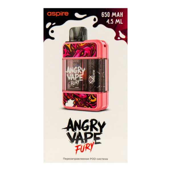 POD-система Brusko Angry Vape Fury 650 Mah Розовый в Санкт-Петербурге