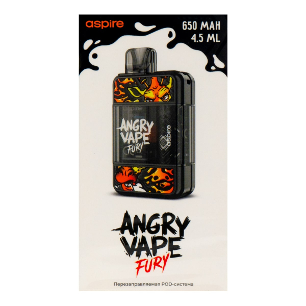 POD-система Brusko Angry Vape Fury 650 Mah Черный в Санкт-Петербурге