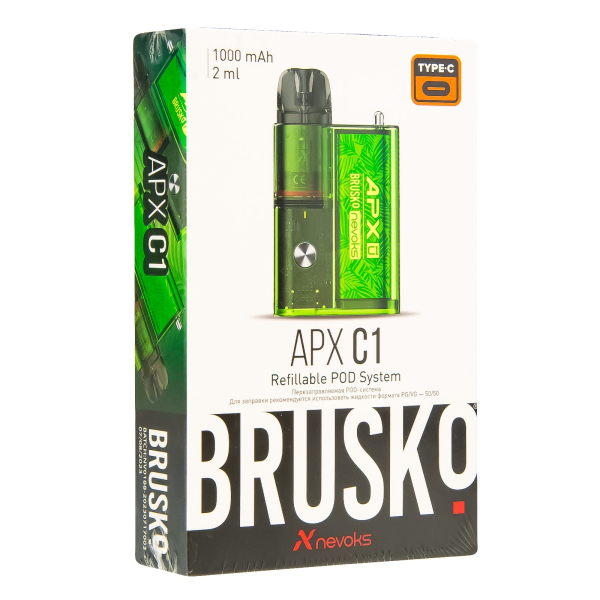 POD-система Brusko Apx C1 Зелёный Папоротник в Санкт-Петербурге