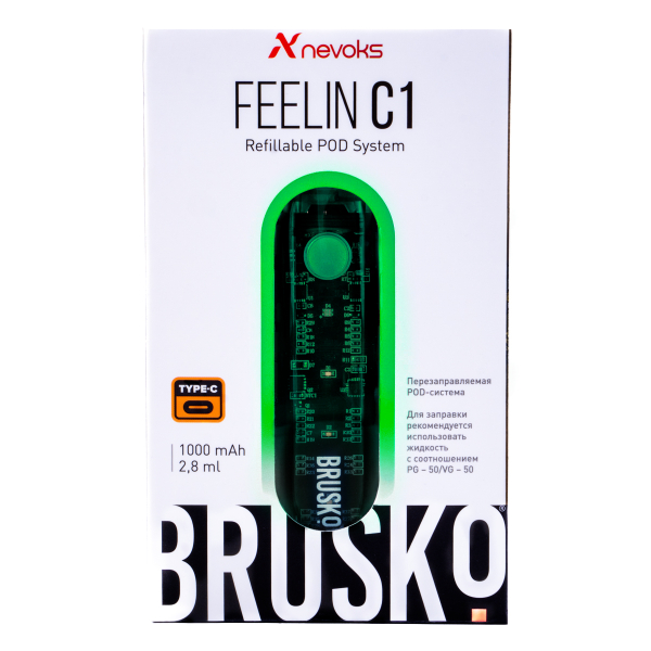 POD-система Brusko Feelin C1 Зеленый в Санкт-Петербурге