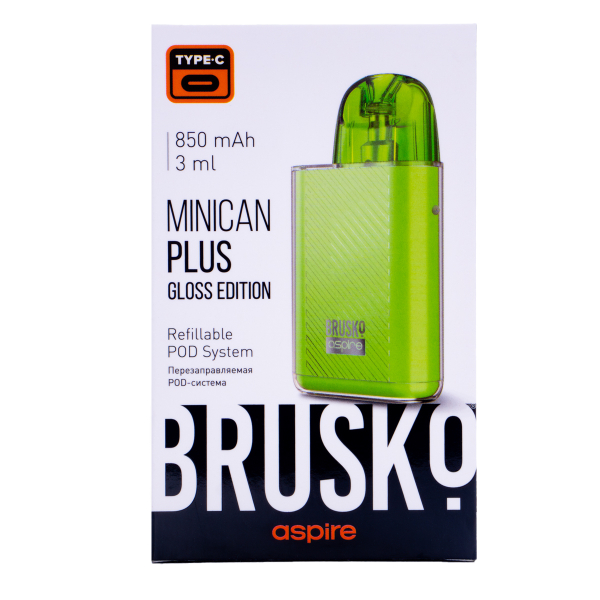 POD-система Brusko Minican Plus Gloss Edition Зелёный в Санкт-Петербурге