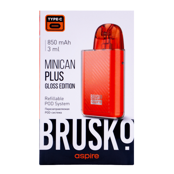 POD-система Brusko Minican Plus Gloss Edition Красный в Санкт-Петербурге