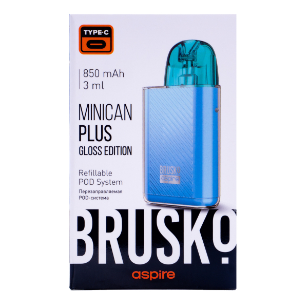 POD-система Brusko Minican Plus Gloss Edition Синий в Санкт-Петербурге