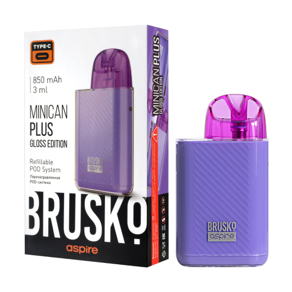 POD-система Brusko Minican Plus Gloss Edition Фиолетовый в Санкт-Петербурге