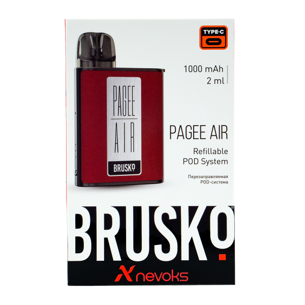POD-система Brusko Pagee Air Crimson Red Красный в Санкт-Петербурге