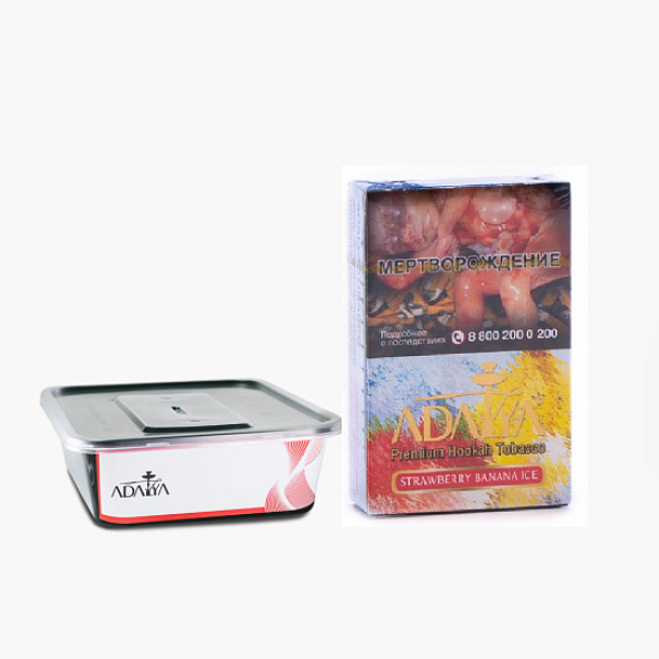 Табак Adalya Strawberry Banana Ice Клубника Банан Лёд 200 грамм в Санкт-Петербурге