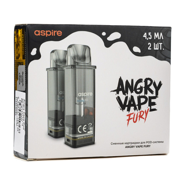 Картридж Angry Vape Fury 45 мл 0.8 Ом ( 2 шт.) в Санкт-Петербурге