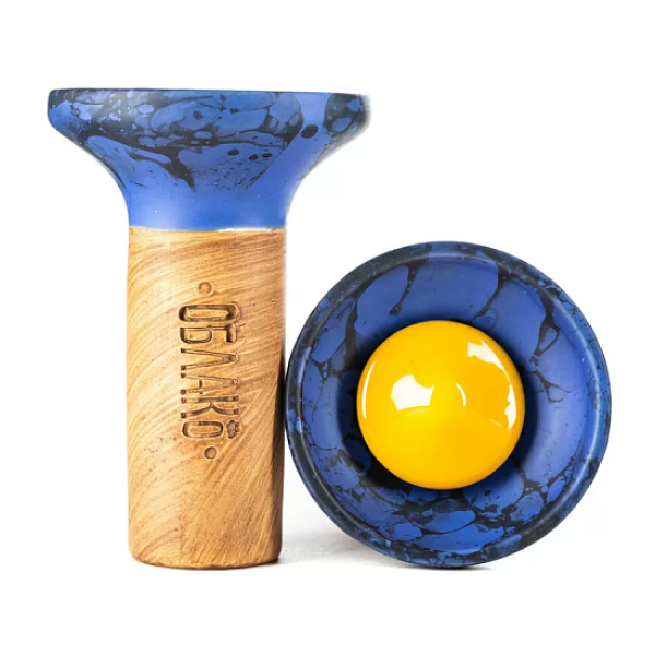 Чаша Облако Flow Yellow On Blue Black Marble в Санкт-Петербурге