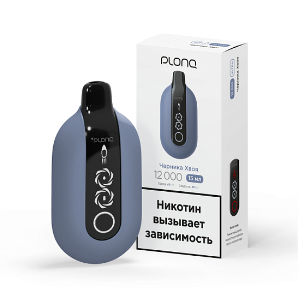 Электронка Plonq Ultra Черника Хвоя 12000 затяжек в Санкт-Петербурге