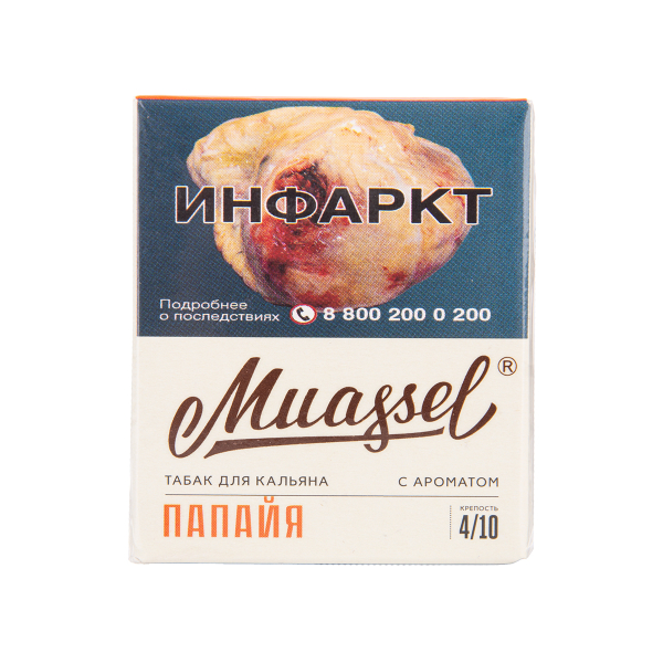 Табак Muassel Medium Папайя 40 грамм в Санкт-Петербурге