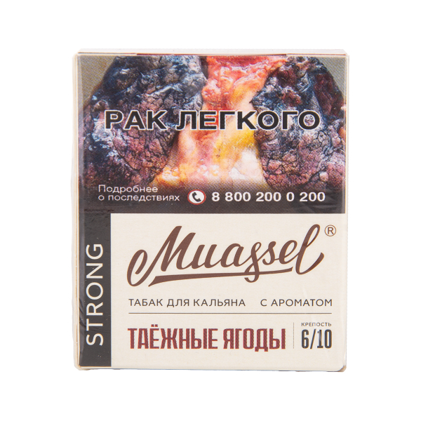 Табак Muassel Strong Таёжные Ягоды 40 грамм в Санкт-Петербурге