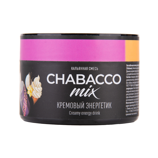 Бестабачная смесь Chabacco Mix Medium Creamy Energy Drink 40 грамм в Санкт-Петербурге