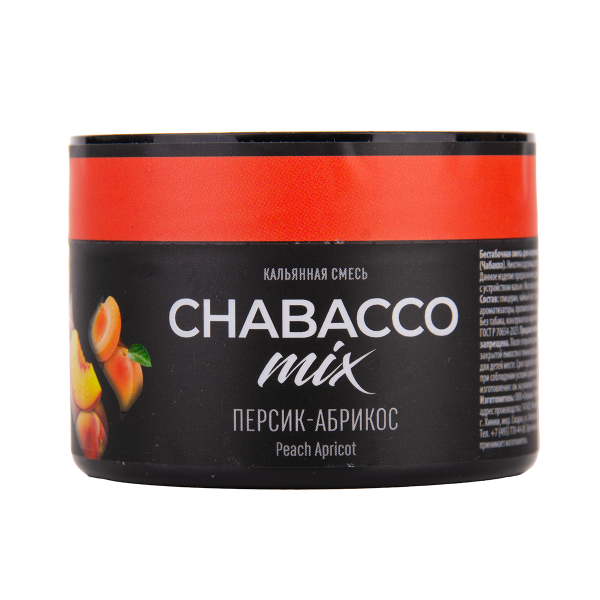 Бестабачная смесь Chabacco Mix Medium Peach Apricot 40 грамм в Санкт-Петербурге