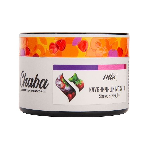 Бестабачная смесь Chaba Mix Strawberry Mojito Nicotine Free 50 грамм в Санкт-Петербурге