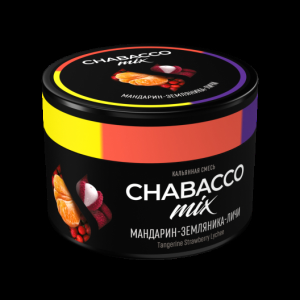 Бестабачная смесь Chabacco Mix Medium Tangerine Strawberry Lychee 40 грамм в Санкт-Петербурге