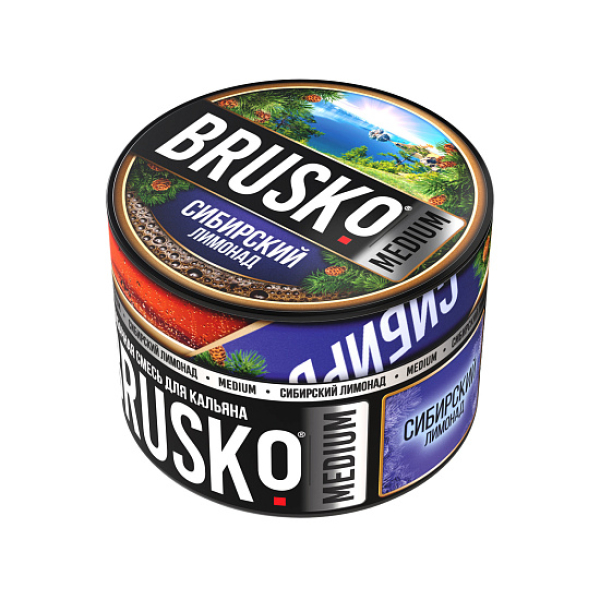 Бестабачная смесь Brusko Zero Сибирский Лимонад 50 грамм в Санкт-Петербурге