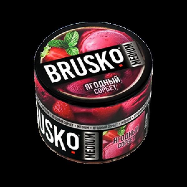 Бестабачная смесь Brusko Ягодный Сорбет 50 грамм в Санкт-Петербурге