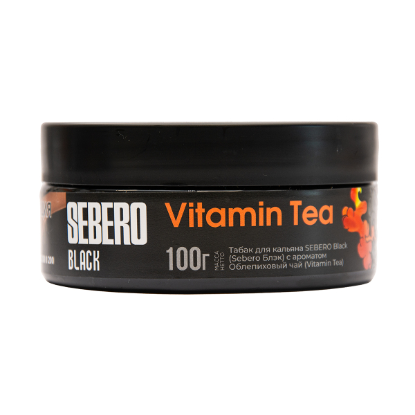 Табак Sebero Black Vitamin Tea Облепиховый Чай 100 грамм в Санкт-Петербурге