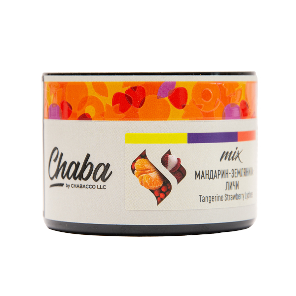 Безникотиновая смесь Chaba Mix Tangerine Strawberry Lychee Nicotine Free 40 грамм в Санкт-Петербурге