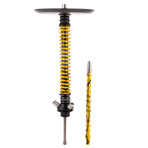 Кальян Mamay Customs Coilover Большой  Чёрный Золотой Сплеш в Санкт-Петербурге