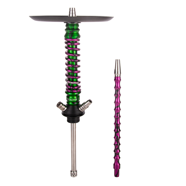 Кальян Mamay Customs Coilover Mini   Зелёный Сплеш Пурпурный Сплеш в Санкт-Петербурге