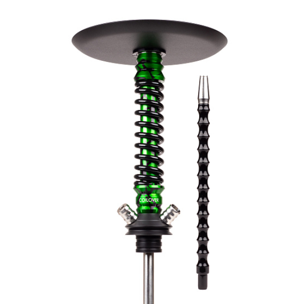 Кальян Mamay Customs Coilovers Mini Anod Green Splash Черный Глянец в Санкт-Петербурге