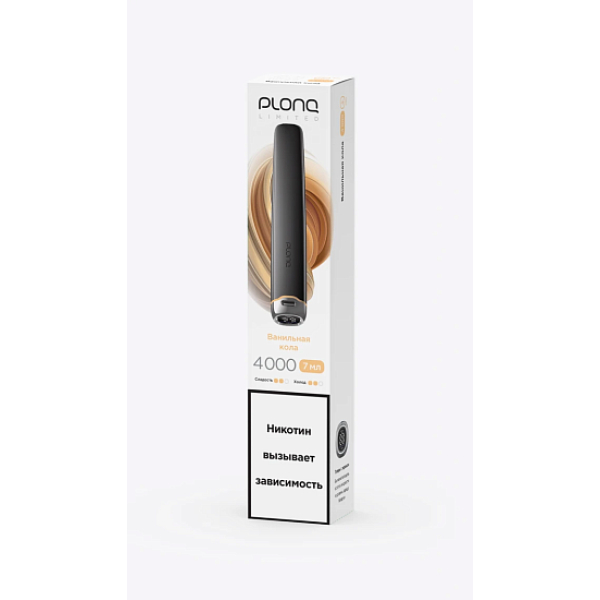 Электронка Plonq Plus Pro Black Ванильная Кола 4000 затяжек в Санкт-Петербурге