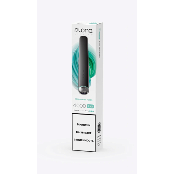 Электронка Plonq Plus Pro Black Перечная Мята 4000 затяжек в Санкт-Петербурге