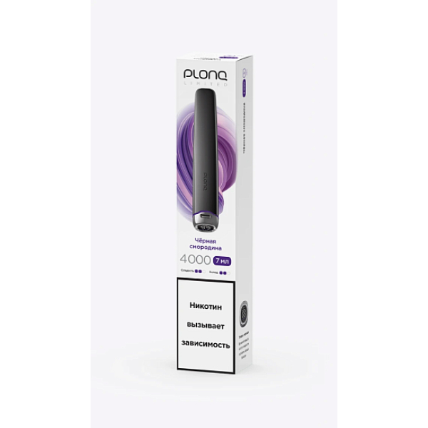 Электронка Plonq Plus Pro Black Чёрная Смородина 4000 затяжек в Санкт-Петербурге