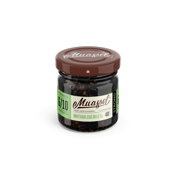 Табак Muassel Extra Strong Мятная Свежесть 40 грамм в Санкт-Петербурге